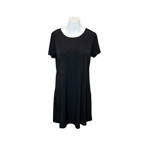 Michael Michael Kors black short sleeve shift dress size M - Picture 1 of 16